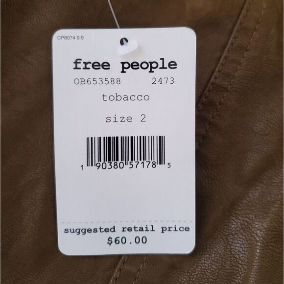 Free People Faux Leather Miniskirt - Picture 10 of 11